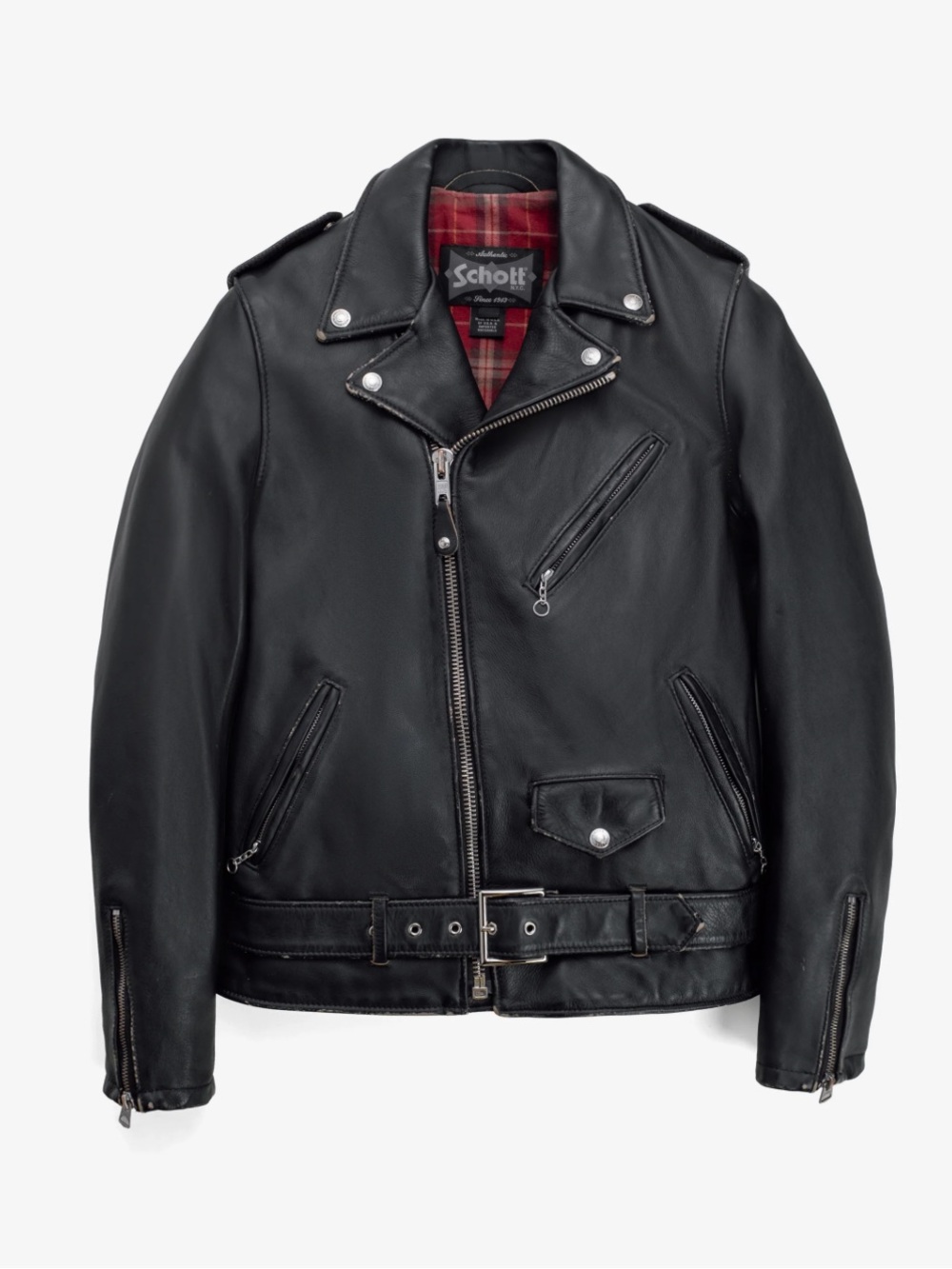 SCHOTT NYC 626VN Vintaged Leather Perfecto Moto Jacket Small NWOT | $1310